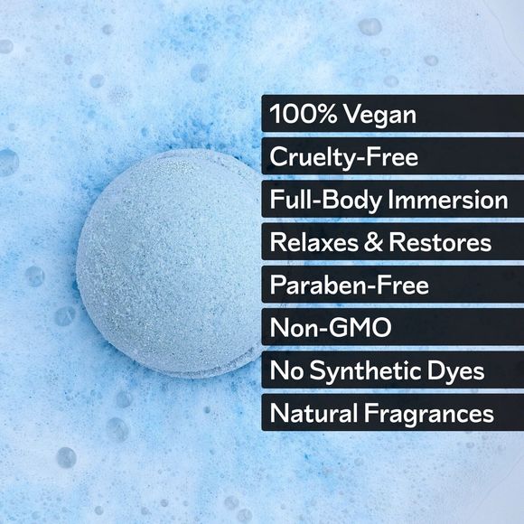 Barker Wellness Co Bath Soak Vegan Bath Bomb Blue Tansy NIB - Picture 8 of 11